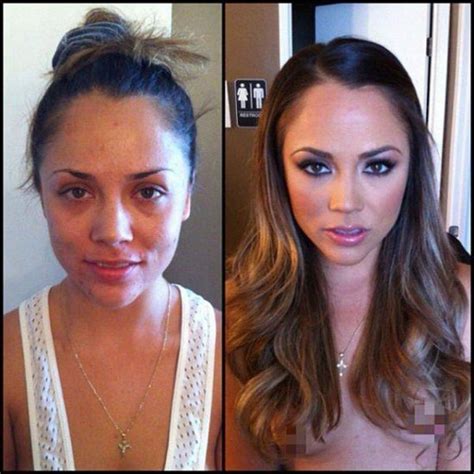 pornstars before and after makeup|33 Adult Film Starts With and Without Makeup